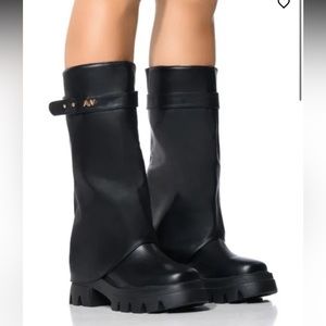 Fold over Platform Boots